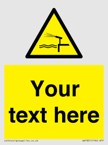 Custom warning water cannon